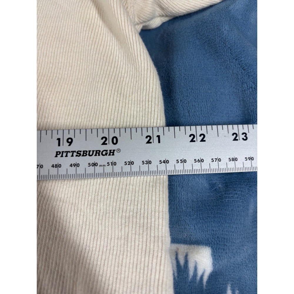 Levis Mens Long Sleeve Ribbed Henley Shirt Cream Off White Cotton Size M 6880 - Picture 4 of 8